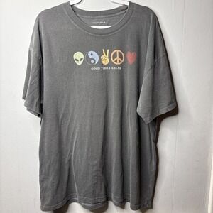 AMERICAN EAGLE MENS GOOD TIMES AGEAD GRAY‎ TEE SHIRT SIZE LARGE